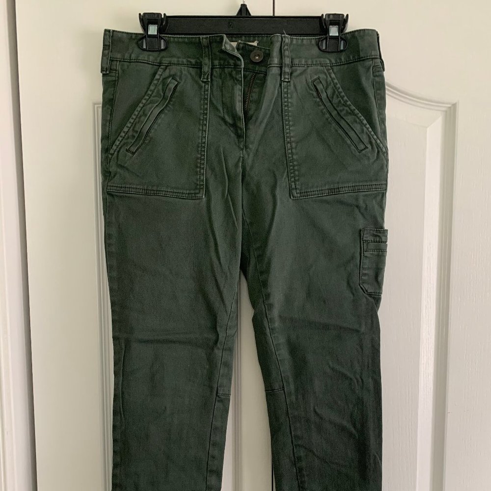LOFT Skinny Ankle Jean, Olive/Hunter Green, 4S